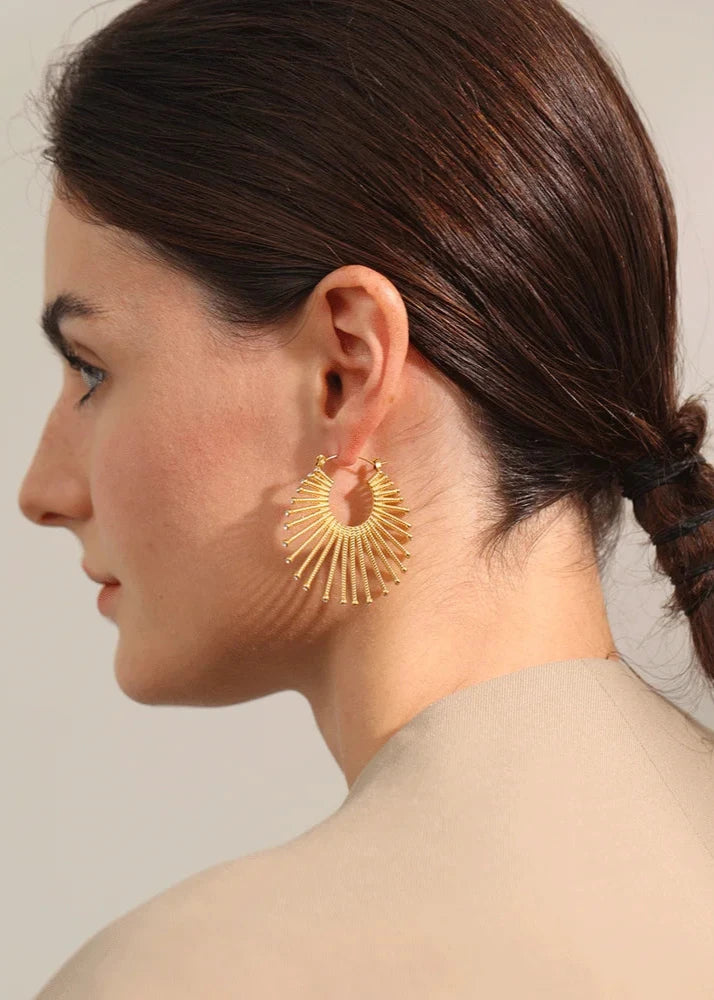 Geometric Big Hoop Earrings