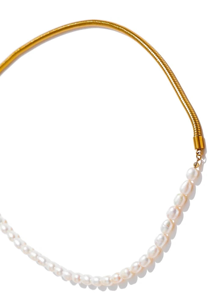 Natural Pearl Chain Necklace