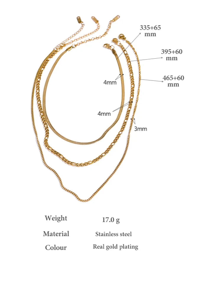 Separated Set Layered Necklace