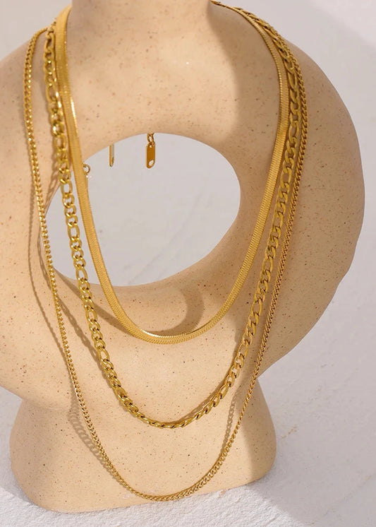 Separated Set Layered Necklace