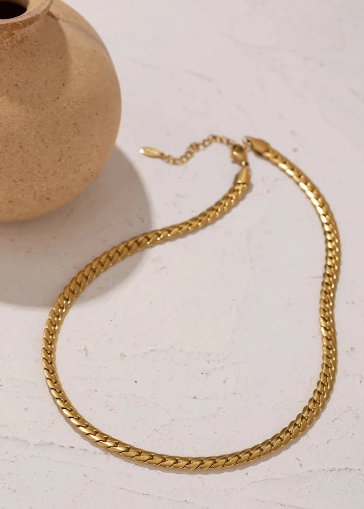 Snake Chain Choker Necklace