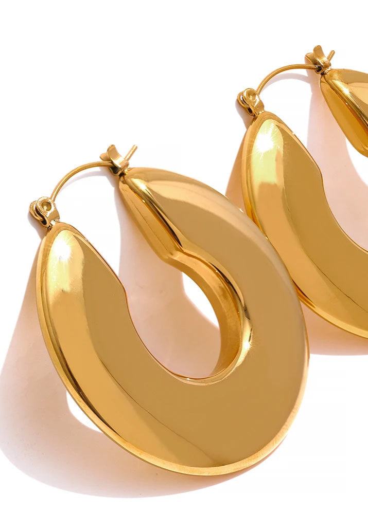 Hollow Hoop Earrings