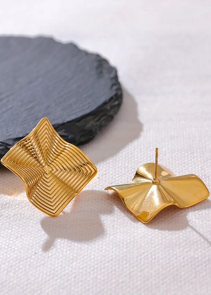 Square Creative Earrings