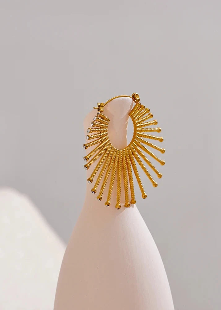 Geometric Big Hoop Earrings