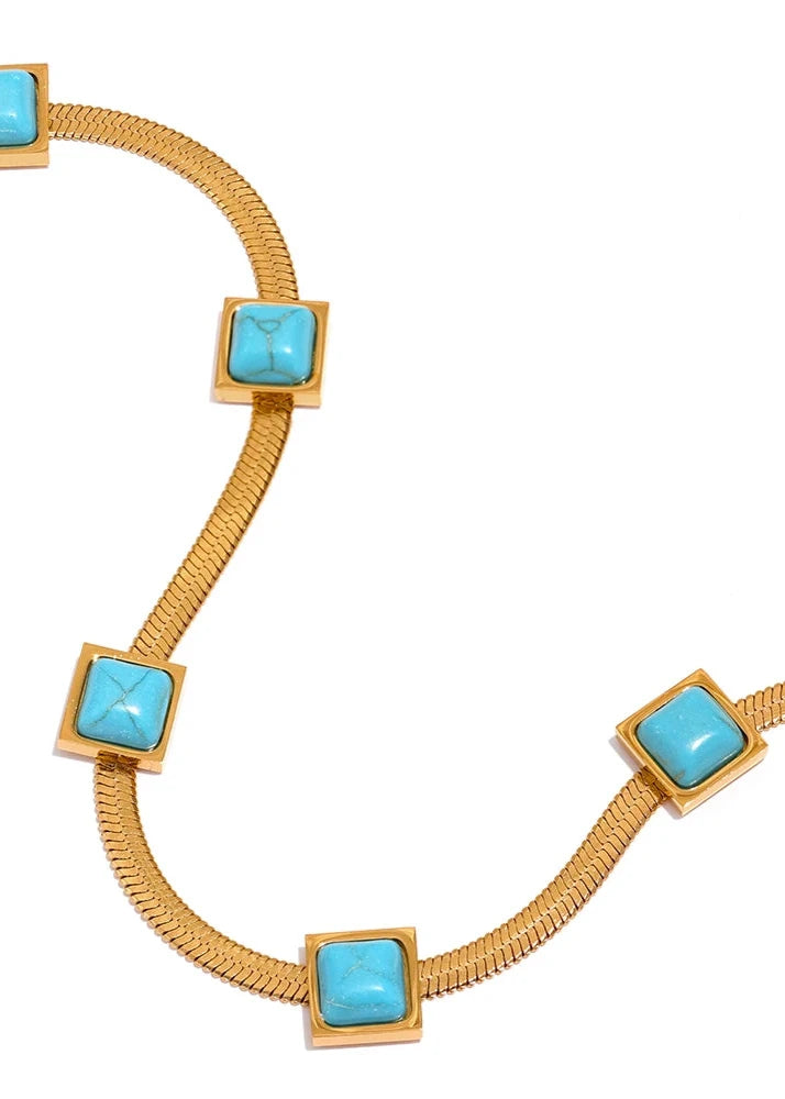 Turquoise Snake Necklace