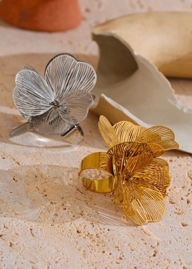 Flower Adjustable Ring