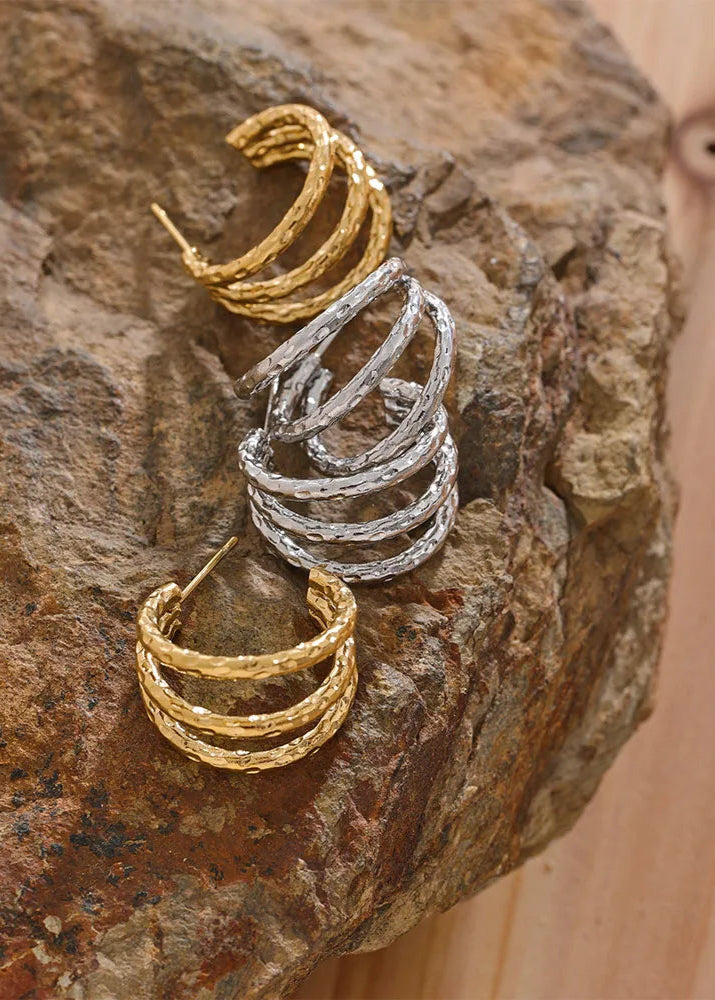 Hollow Layered Earrings