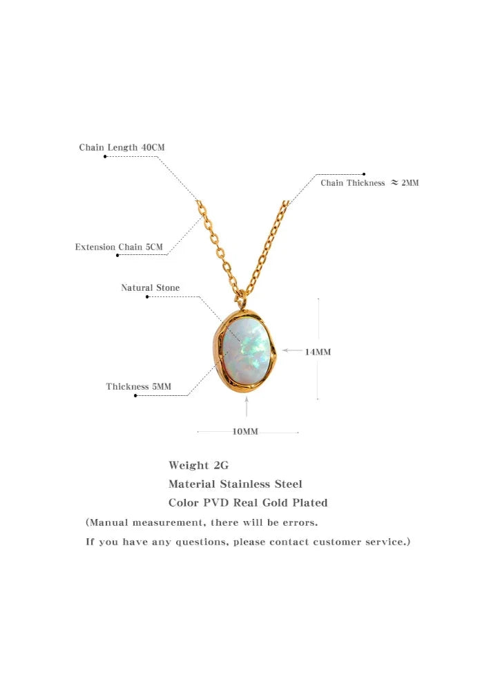 Exquisite Opal Stone Necklace