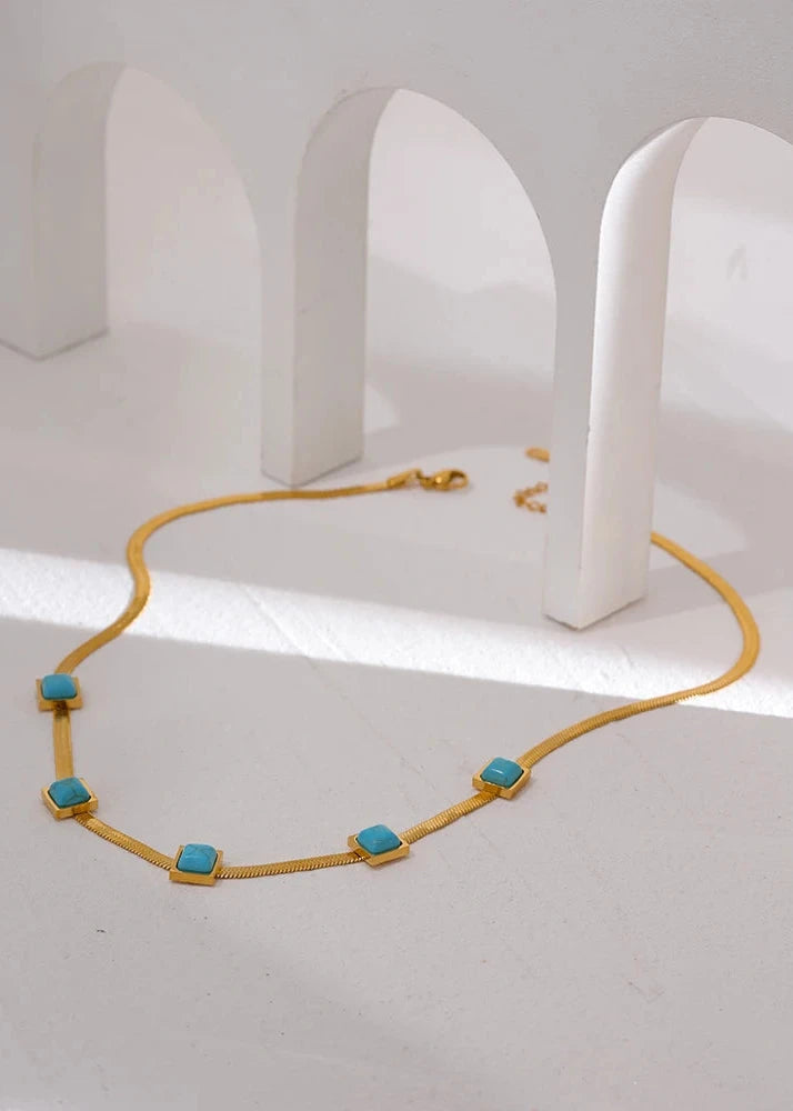 Turquoise Snake Necklace