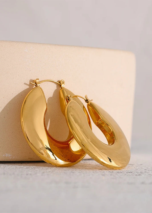 Hollow Hoop Earrings