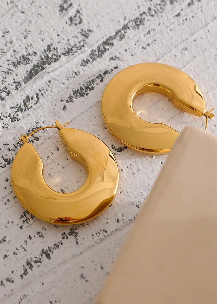 Hollow Hoop Earrings