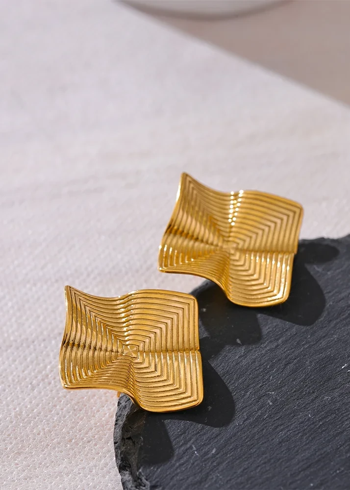 Square Creative Earrings