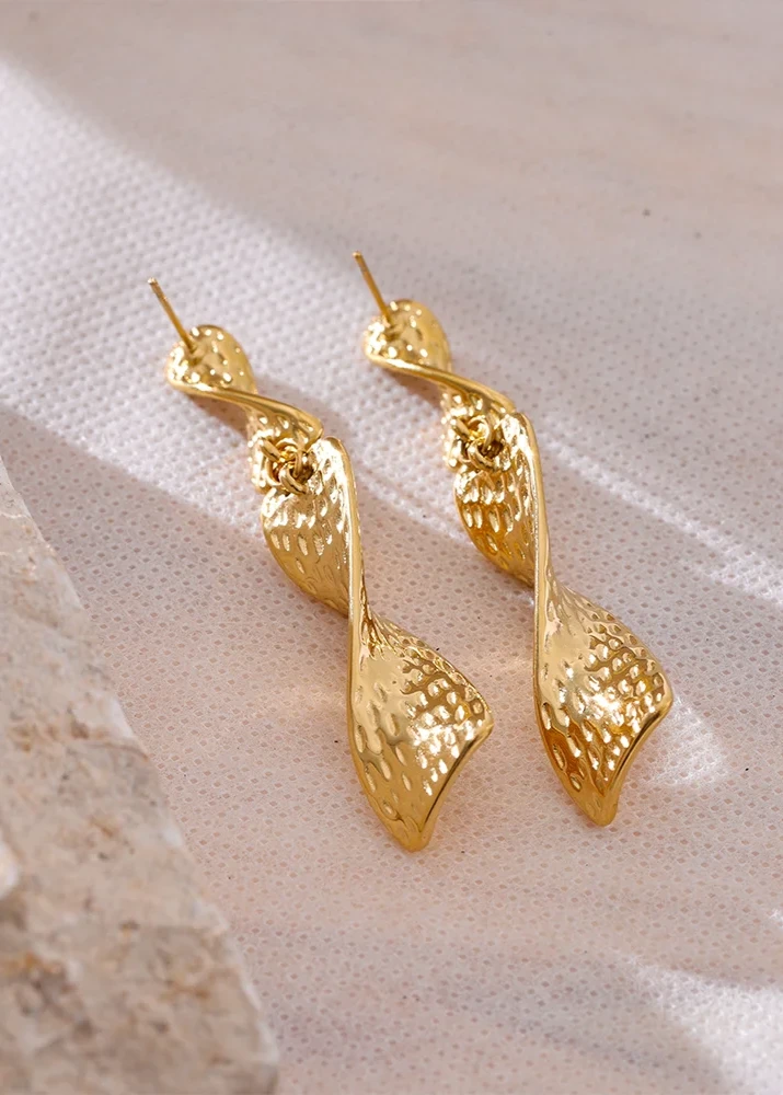 Hammer Large Drop Earrings